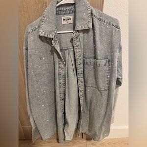 Show me your MUMU denim rhinestone jacket